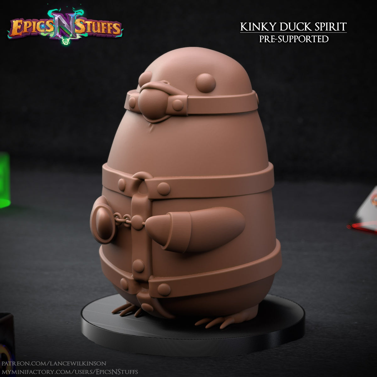 Kinky Duck Spirit resin figure