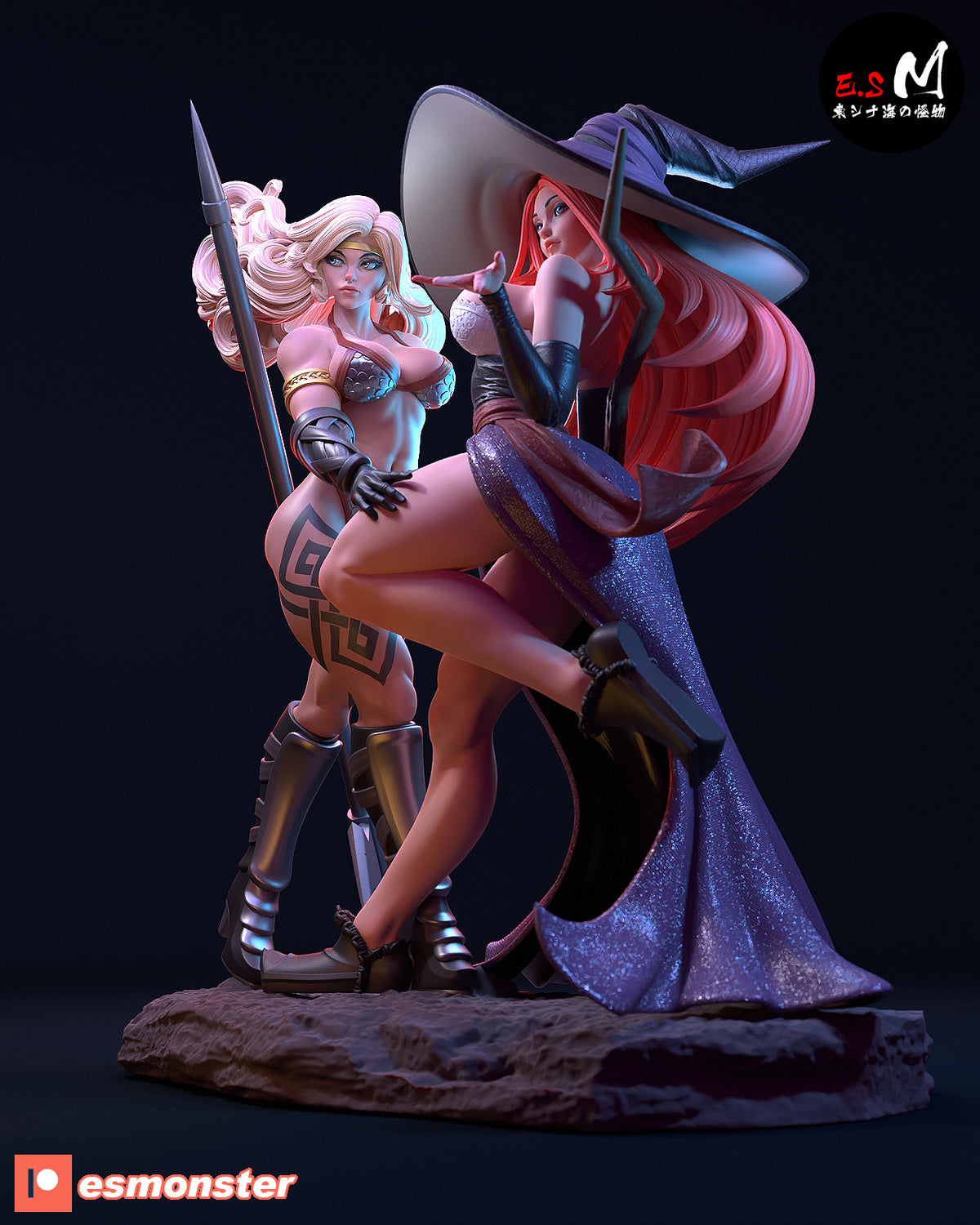 Amazon resin figure