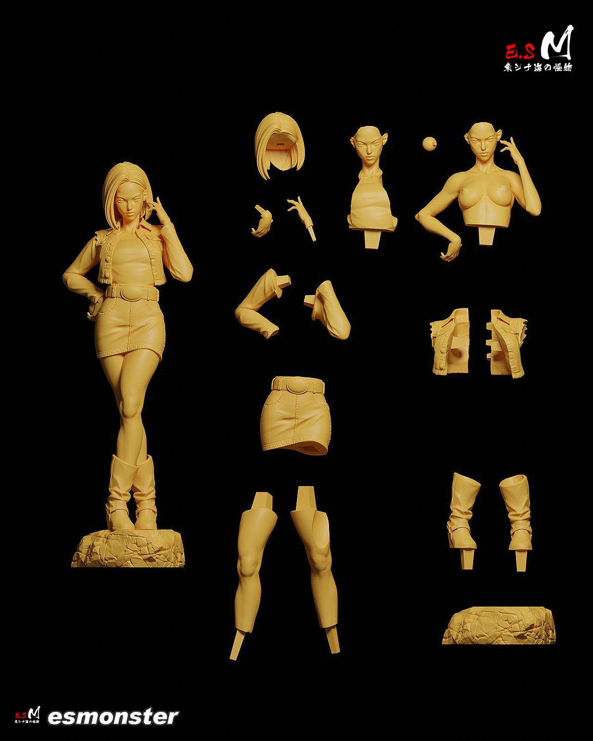 Android 18 resin figure