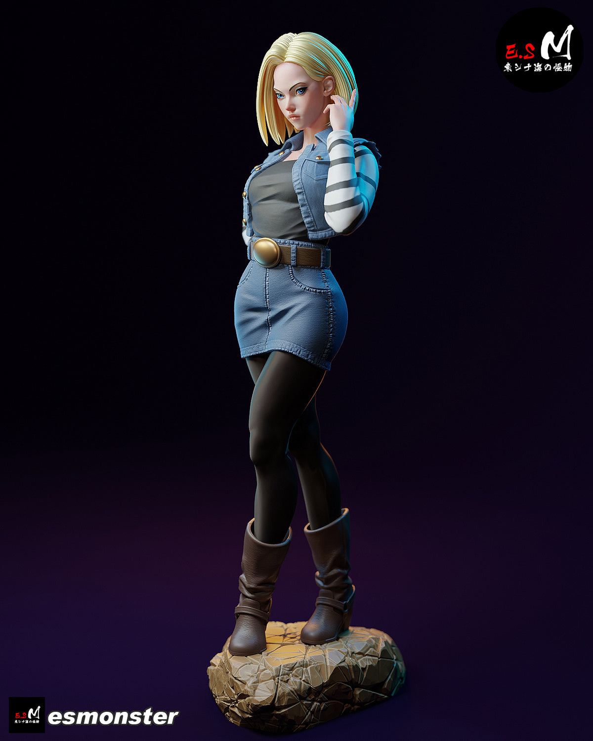 Android 18 resin figure