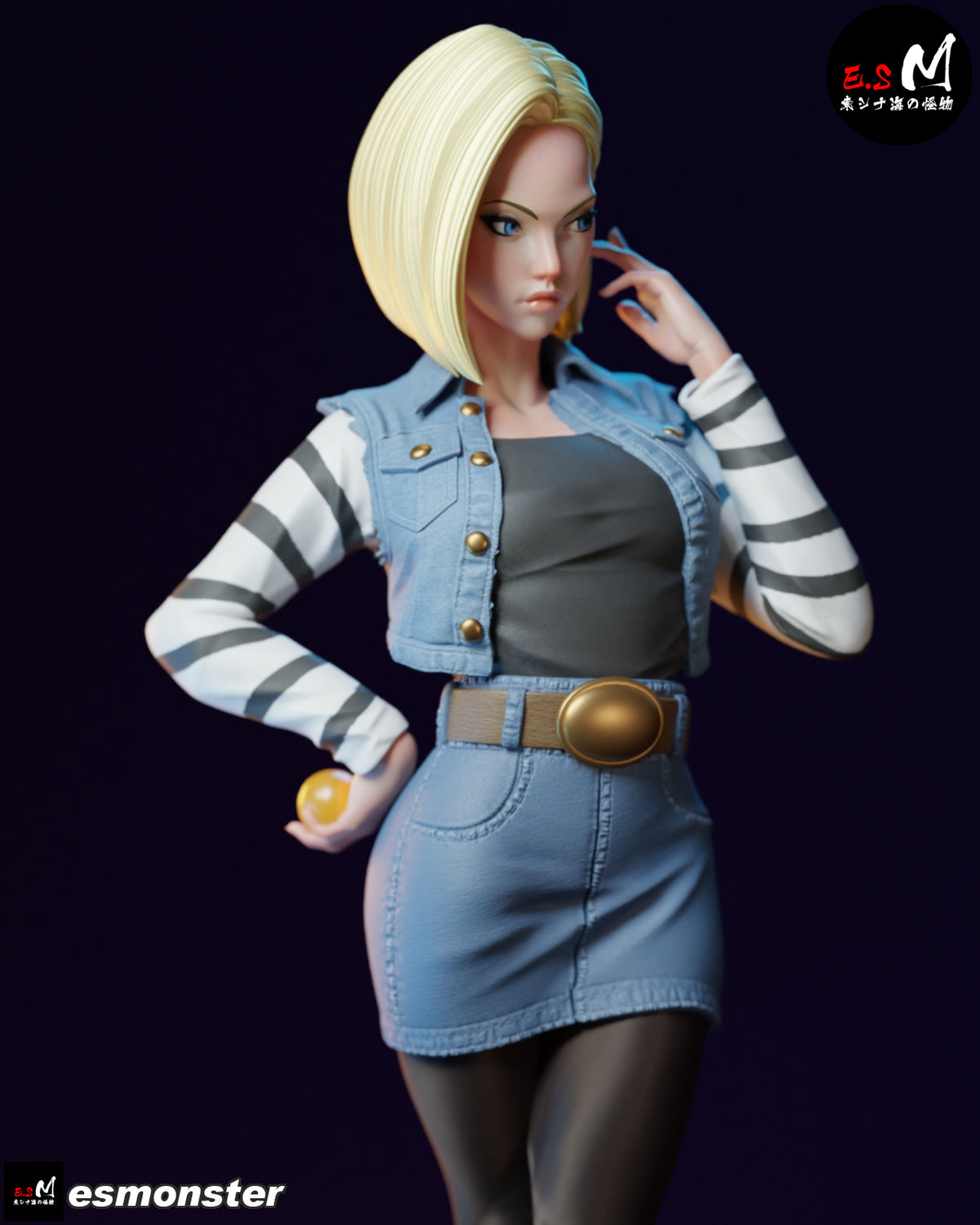 Android 18 resin figure