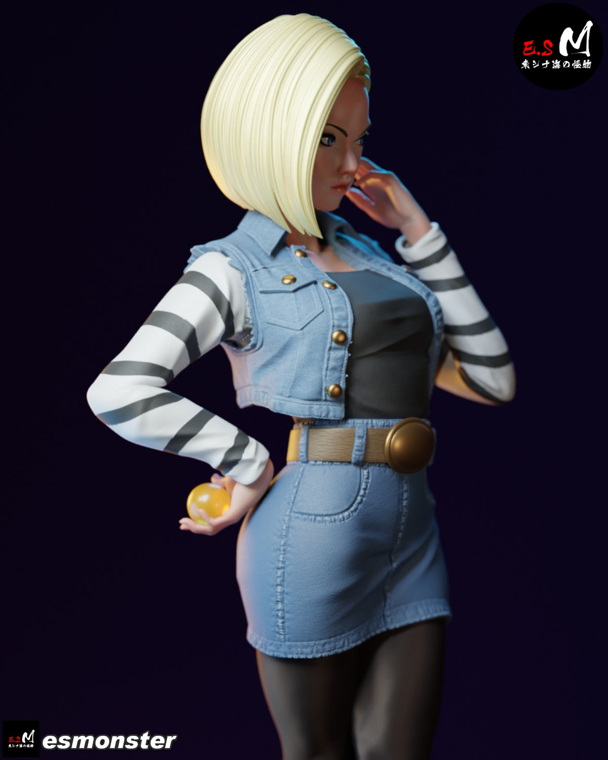 Android 18 resin figure
