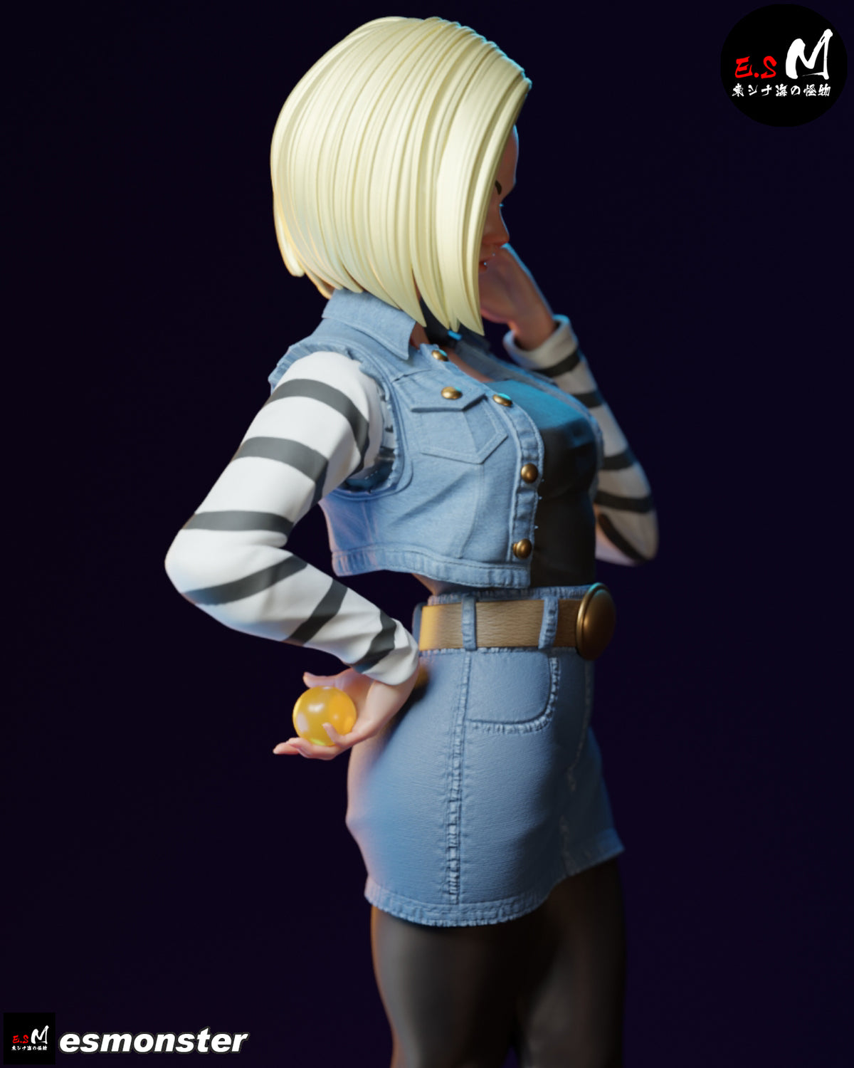 Android 18 resin figure