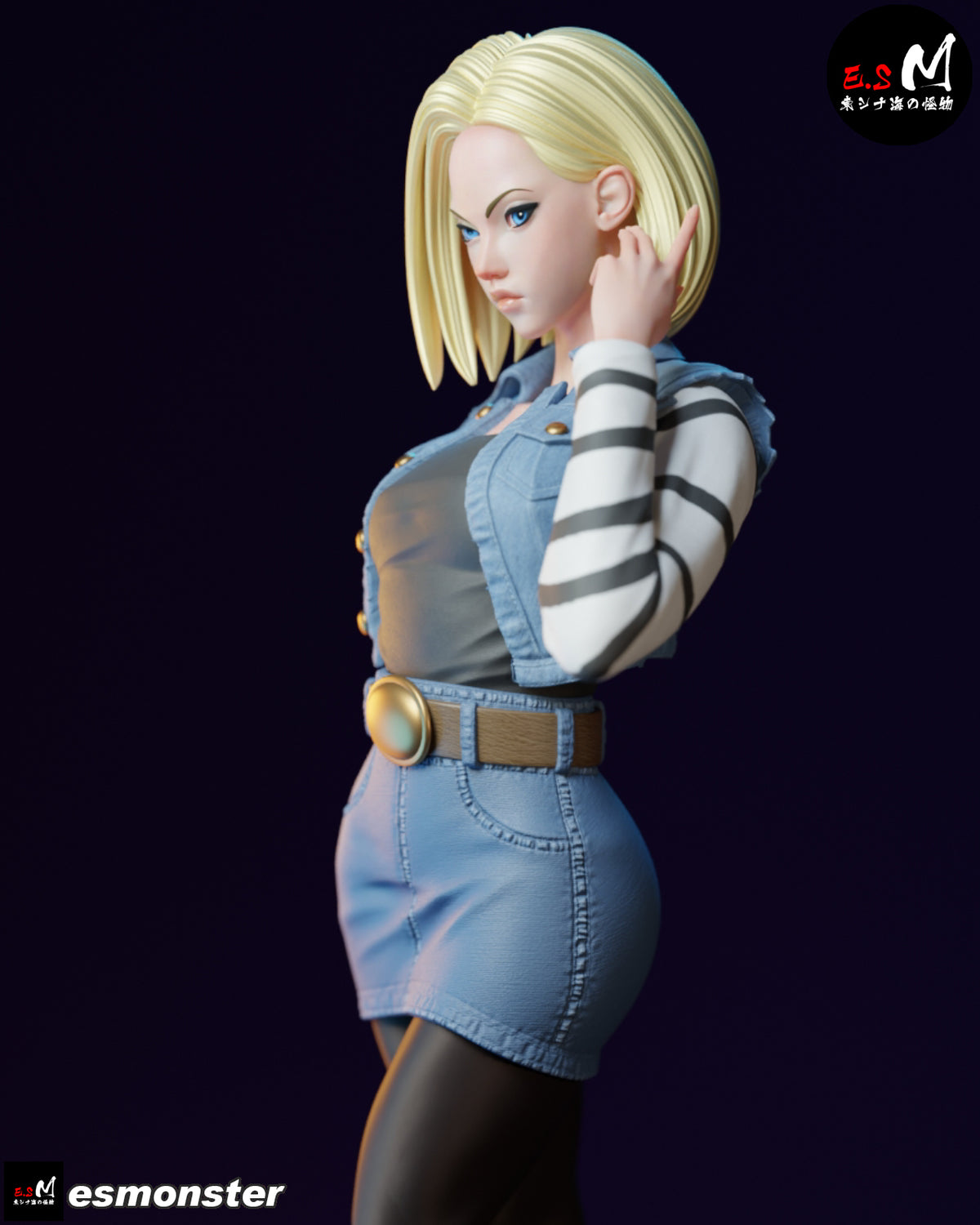 Android 18 resin figure