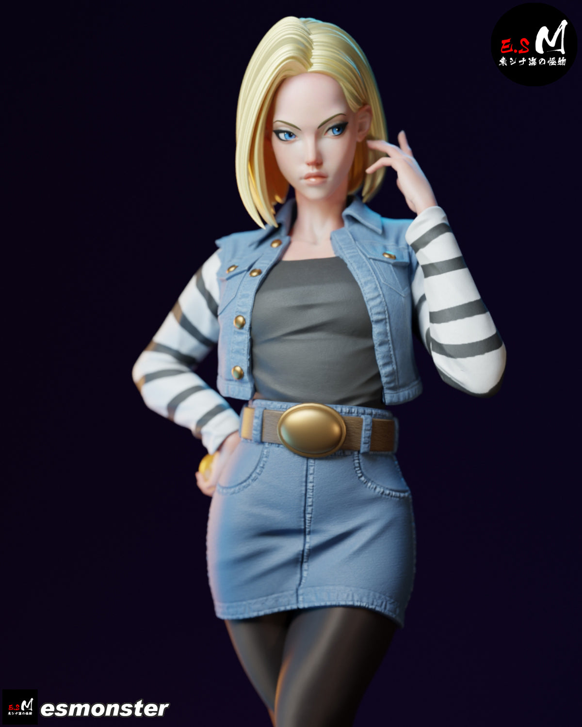 Android 18 resin figure