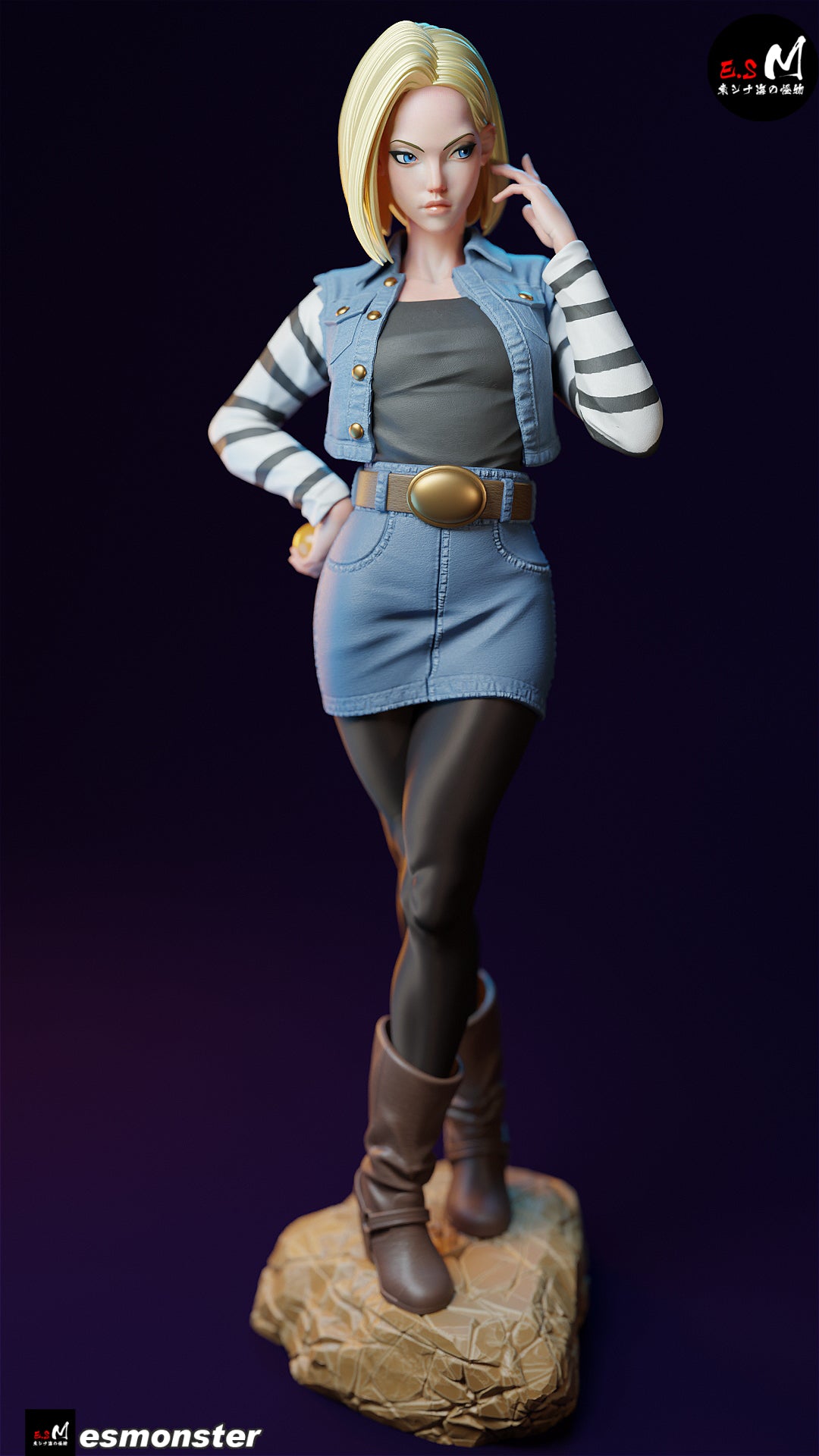 Android 18 resin figure
