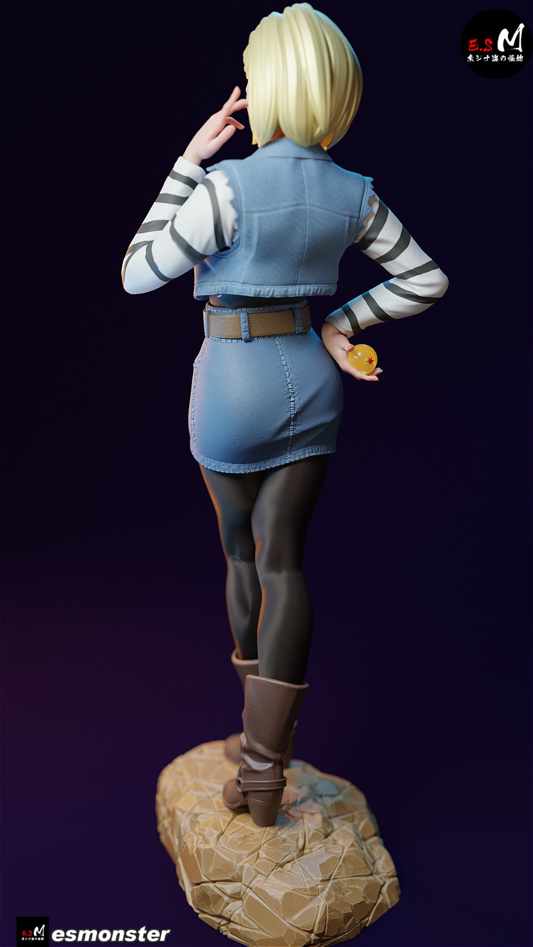 Android 18 resin figure