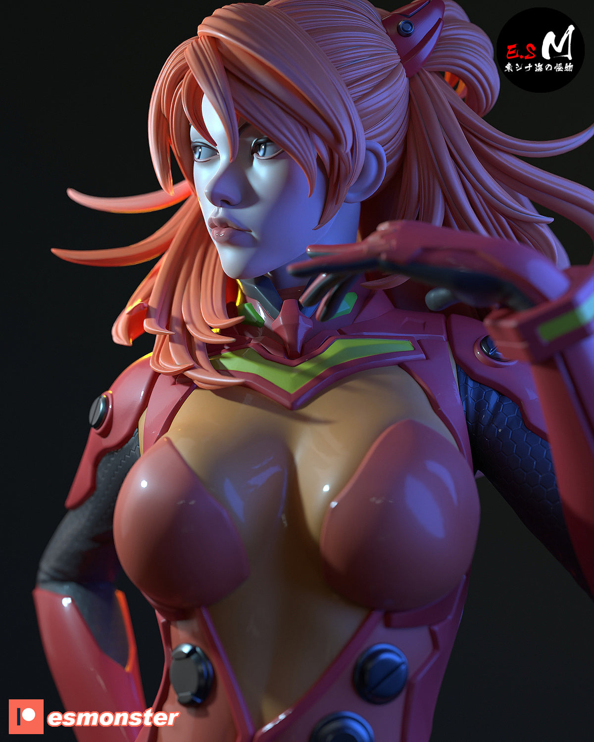 Asuka Langely Alternate Face, Alternate Plugsuit Look B resin figure