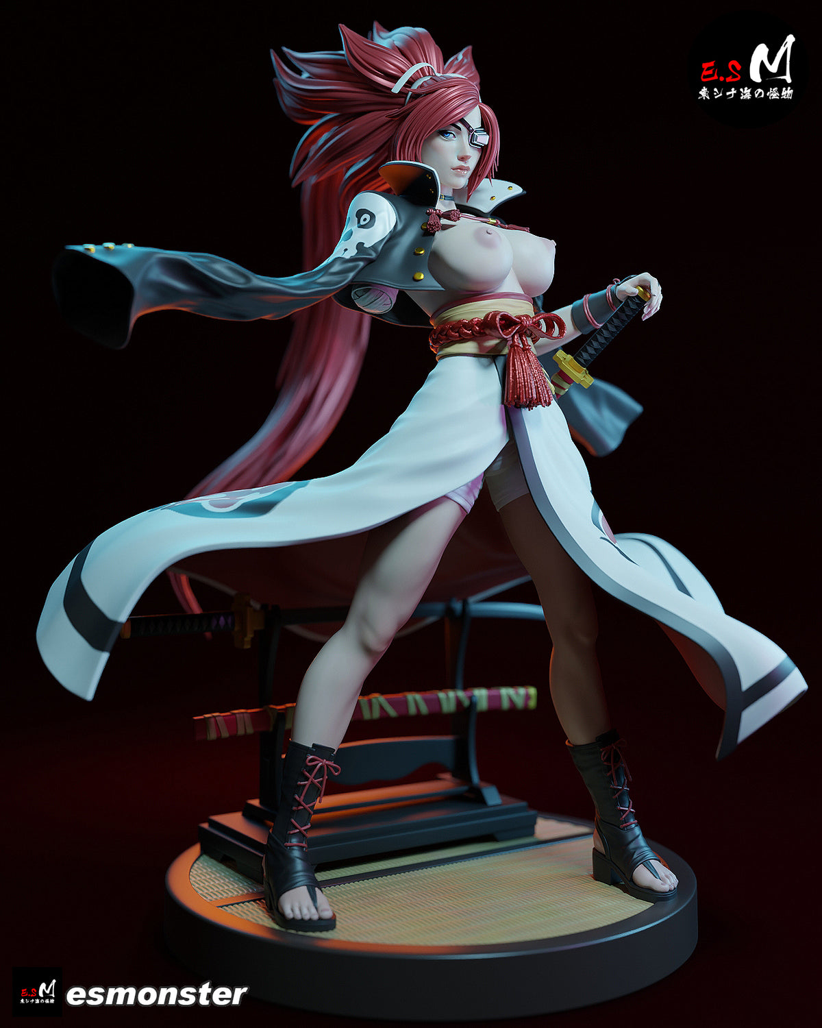 Baiken resin figure