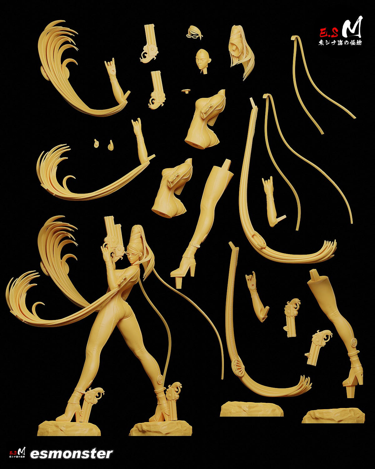 Bayonetta resin figure
