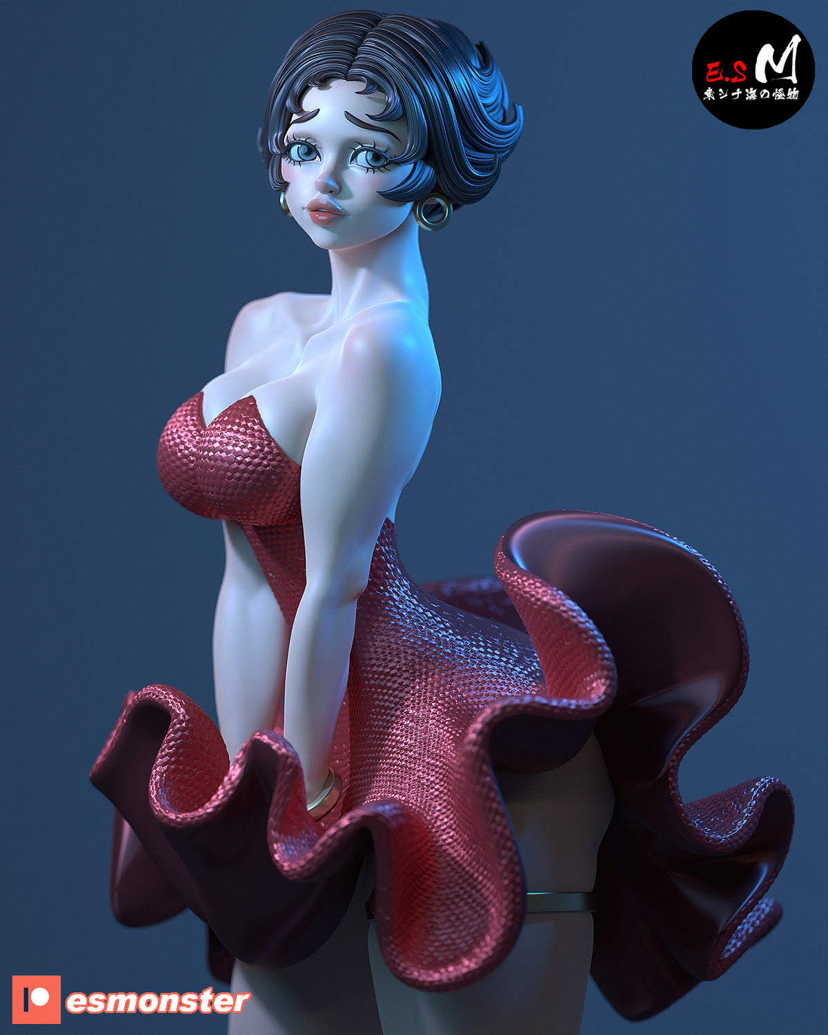 Betty Boop resin figure