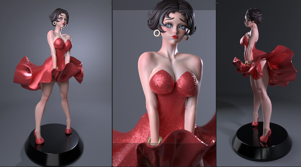 Betty Boop resin figure