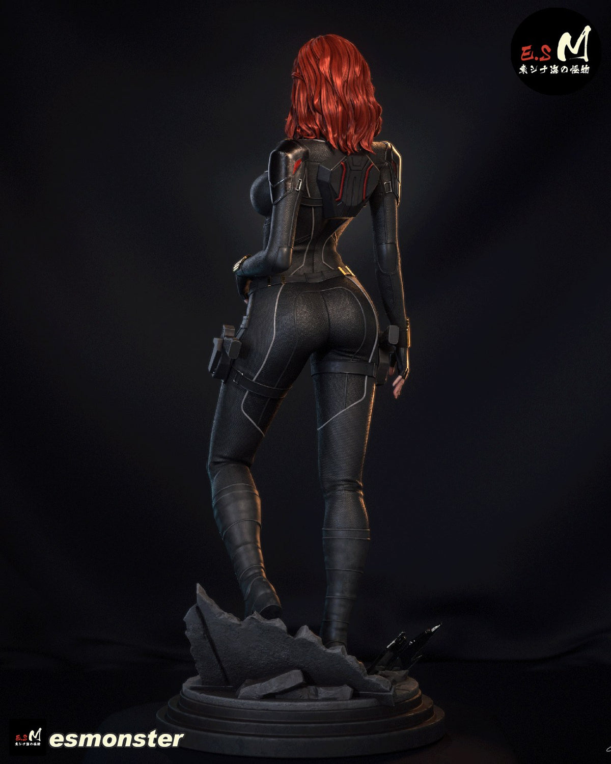 Black Widow resin figure
