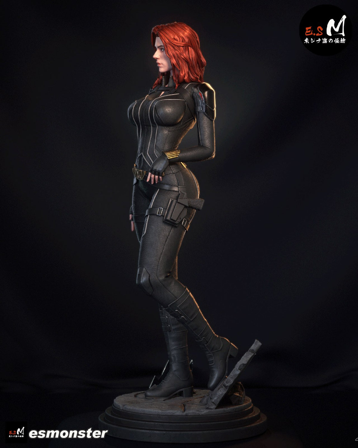 Black Widow resin figure