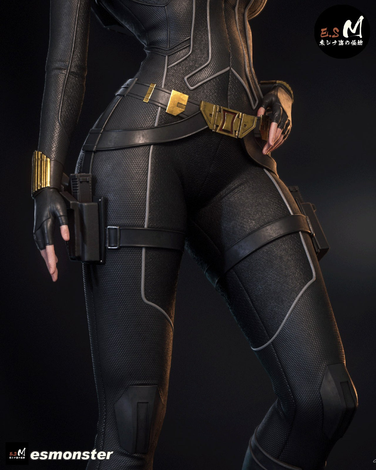 Black Widow resin figure