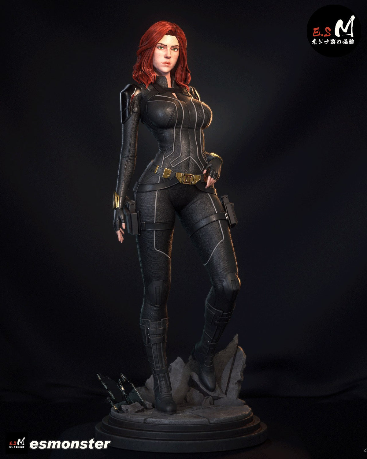 Black Widow resin figure