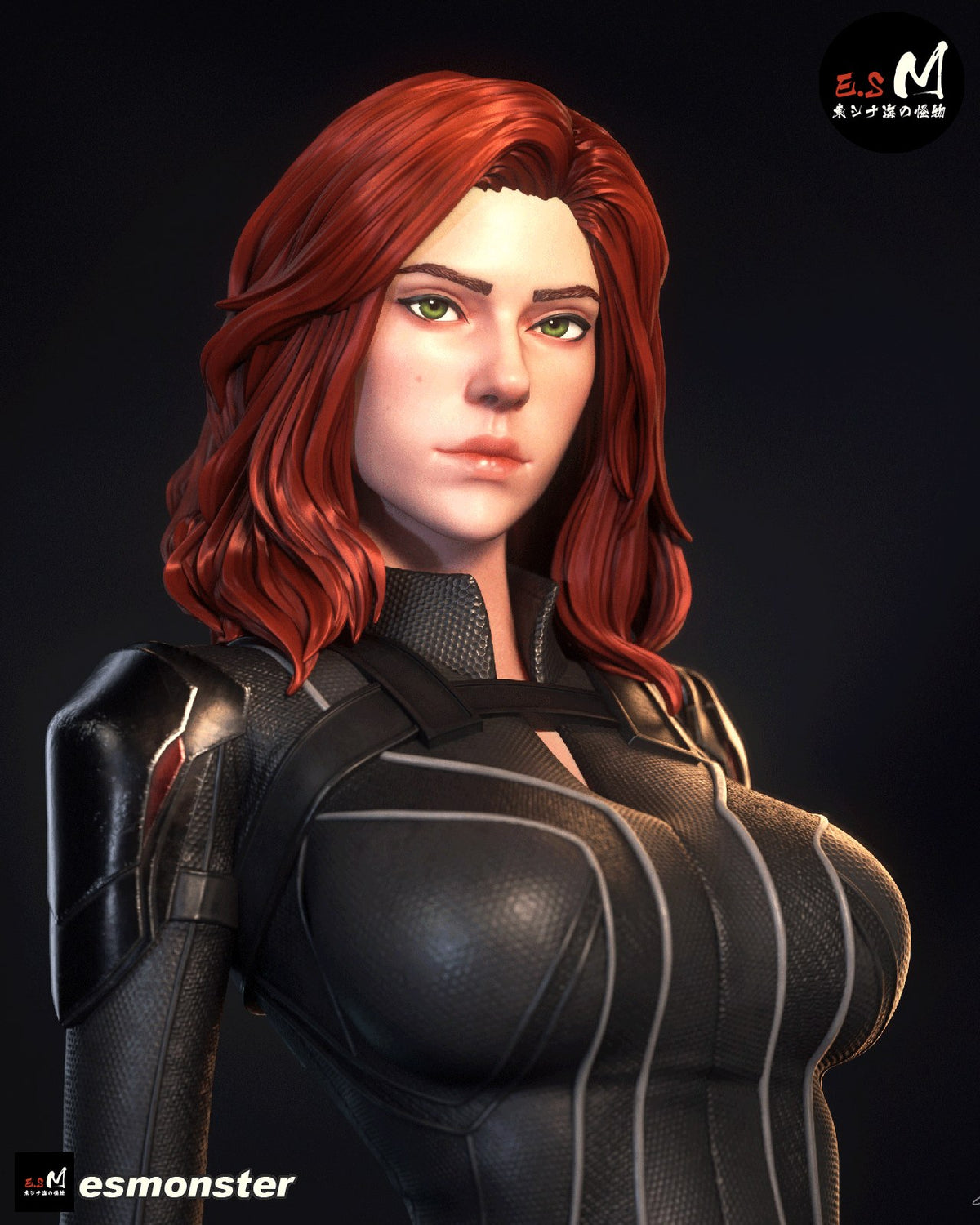 Black Widow resin figure