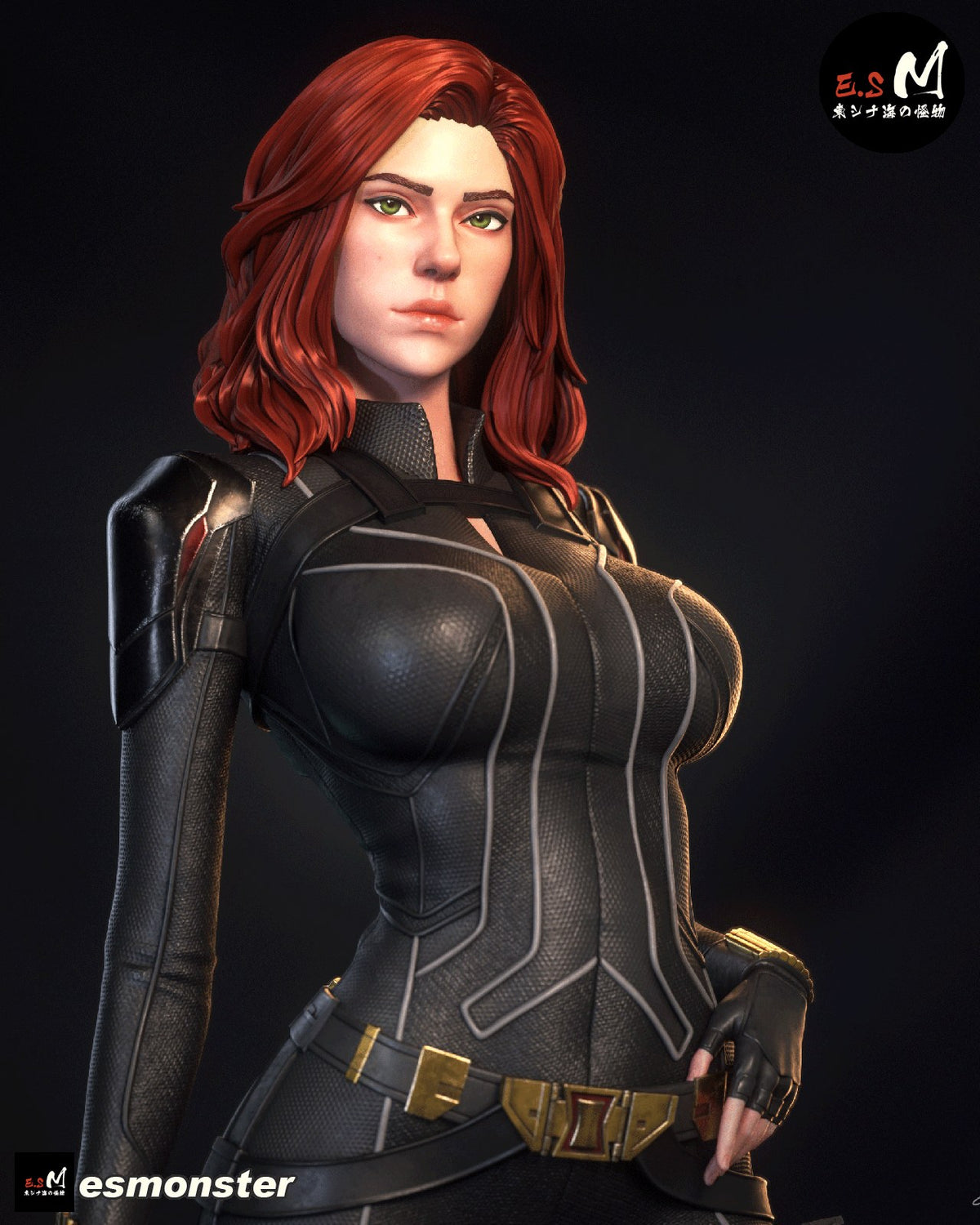Black Widow resin figure