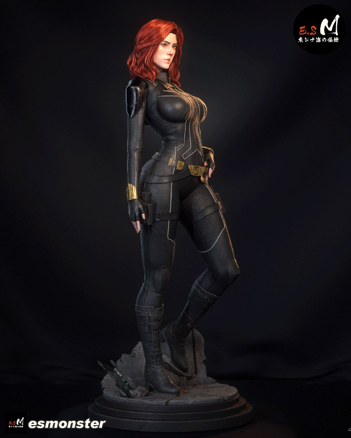 Black Widow resin figure
