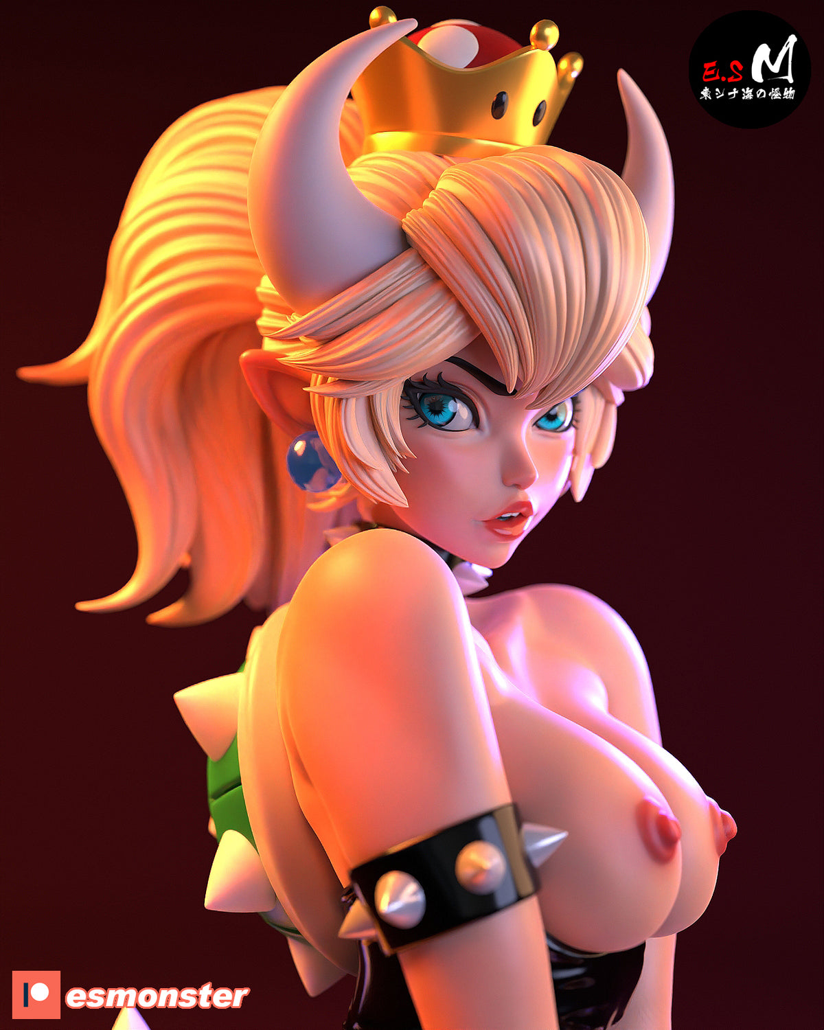 Bowsette resin figure