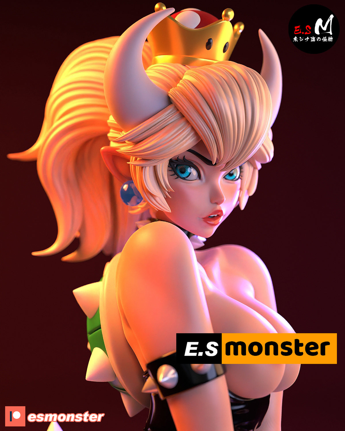 Bowsette resin figure