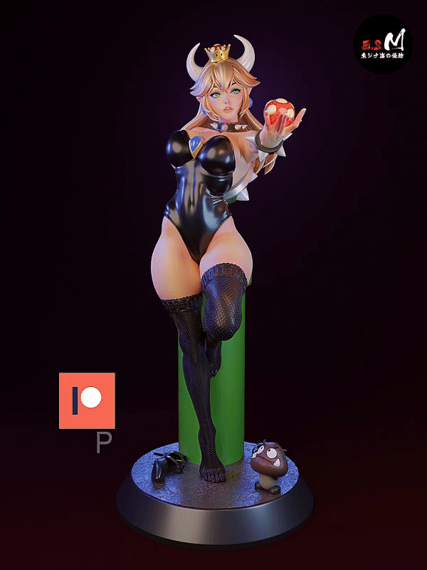 Bowsette resin figure