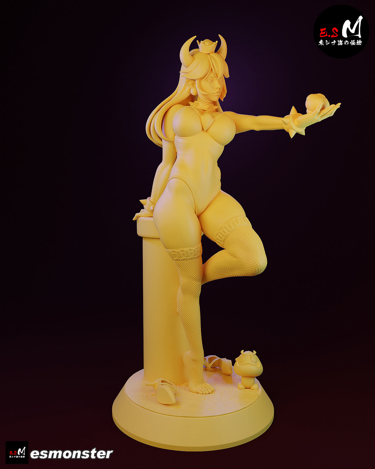 Bowsette resin figure