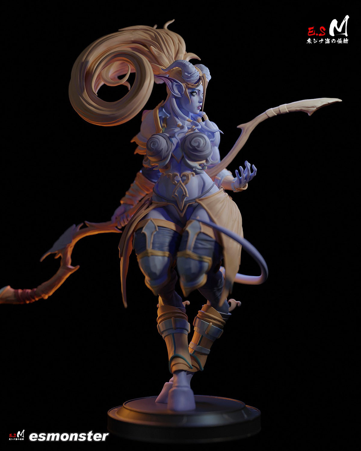 Draenei resin figure