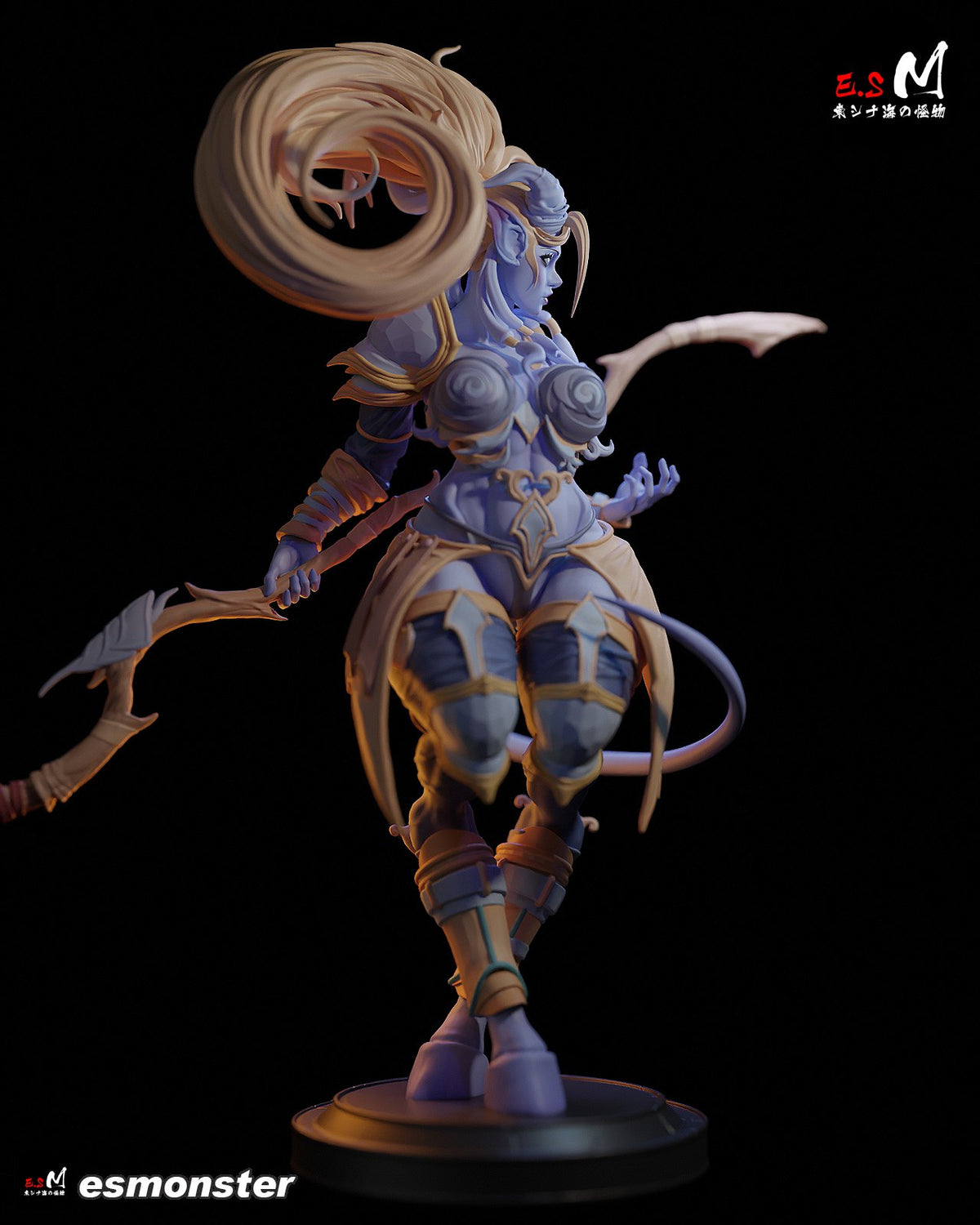 Draenei resin figure