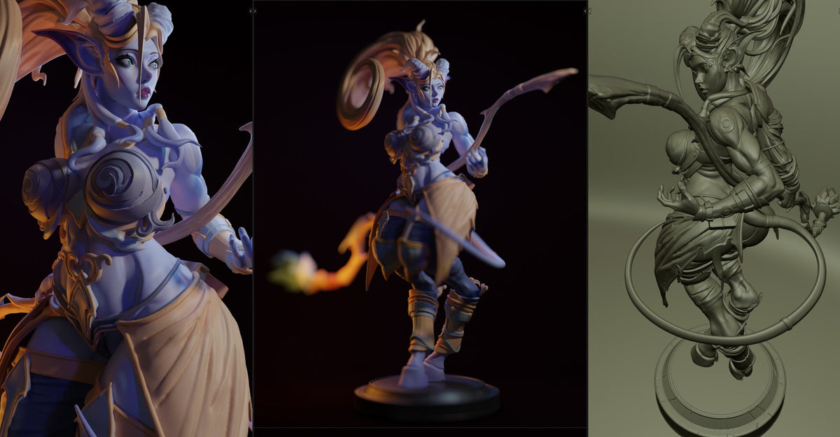 Draenei resin figure
