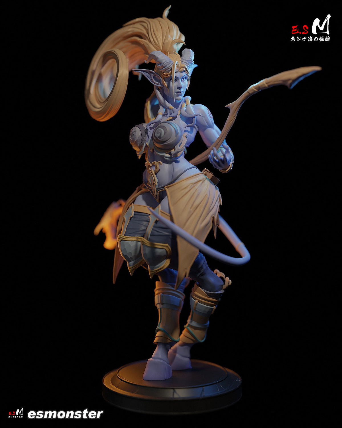Draenei resin figure