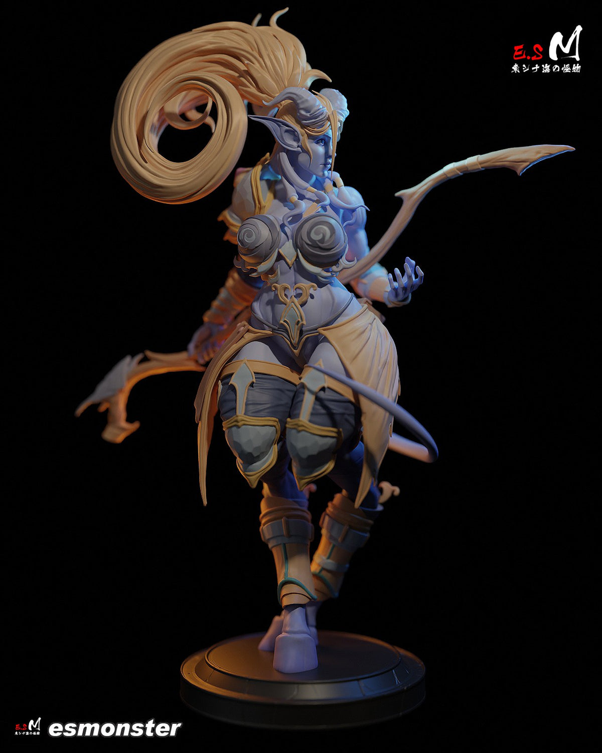 Draenei resin figure