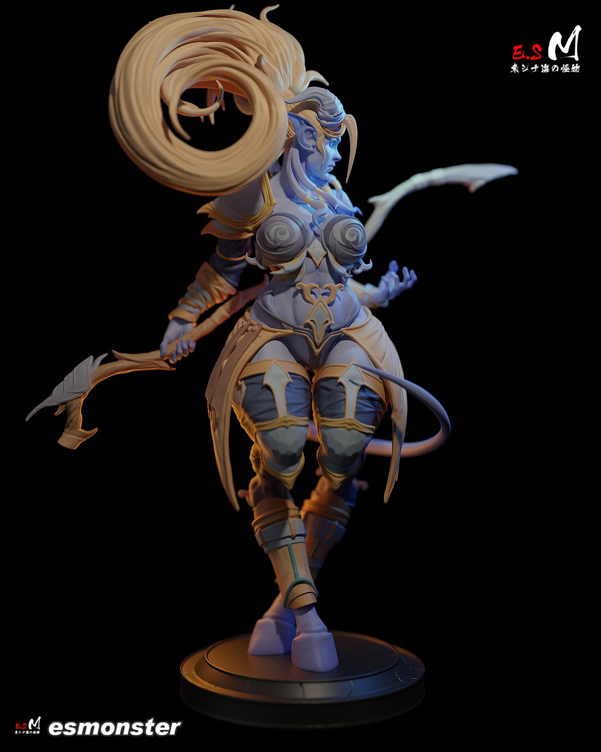 Draenei resin figure