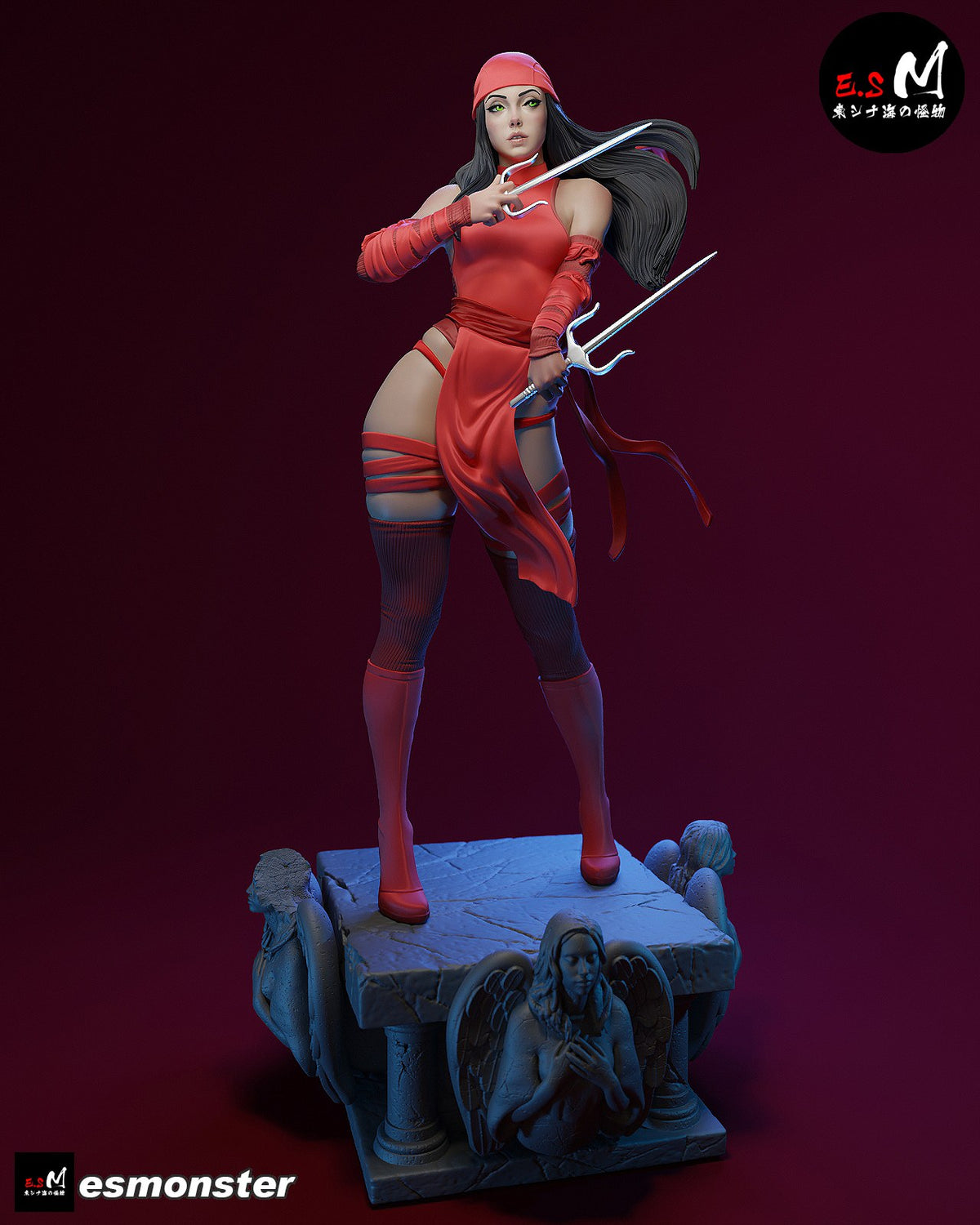 Elektra resin figure
