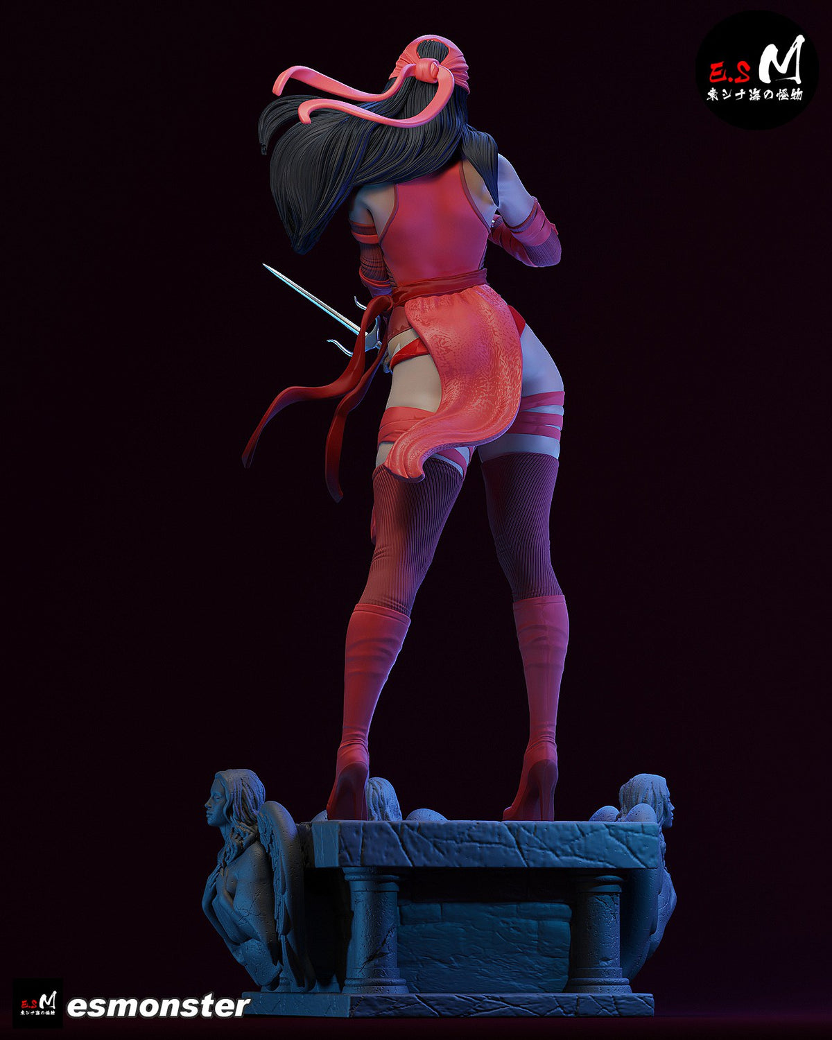 Elektra resin figure