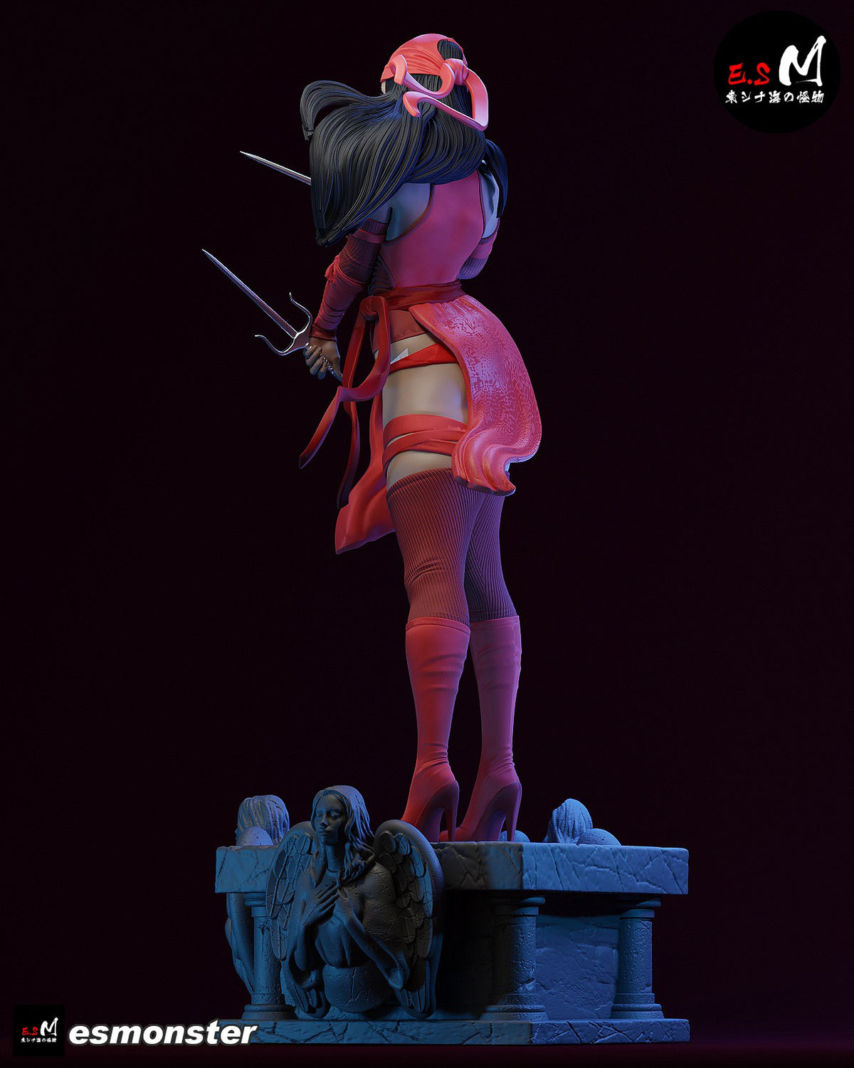 Elektra resin figure
