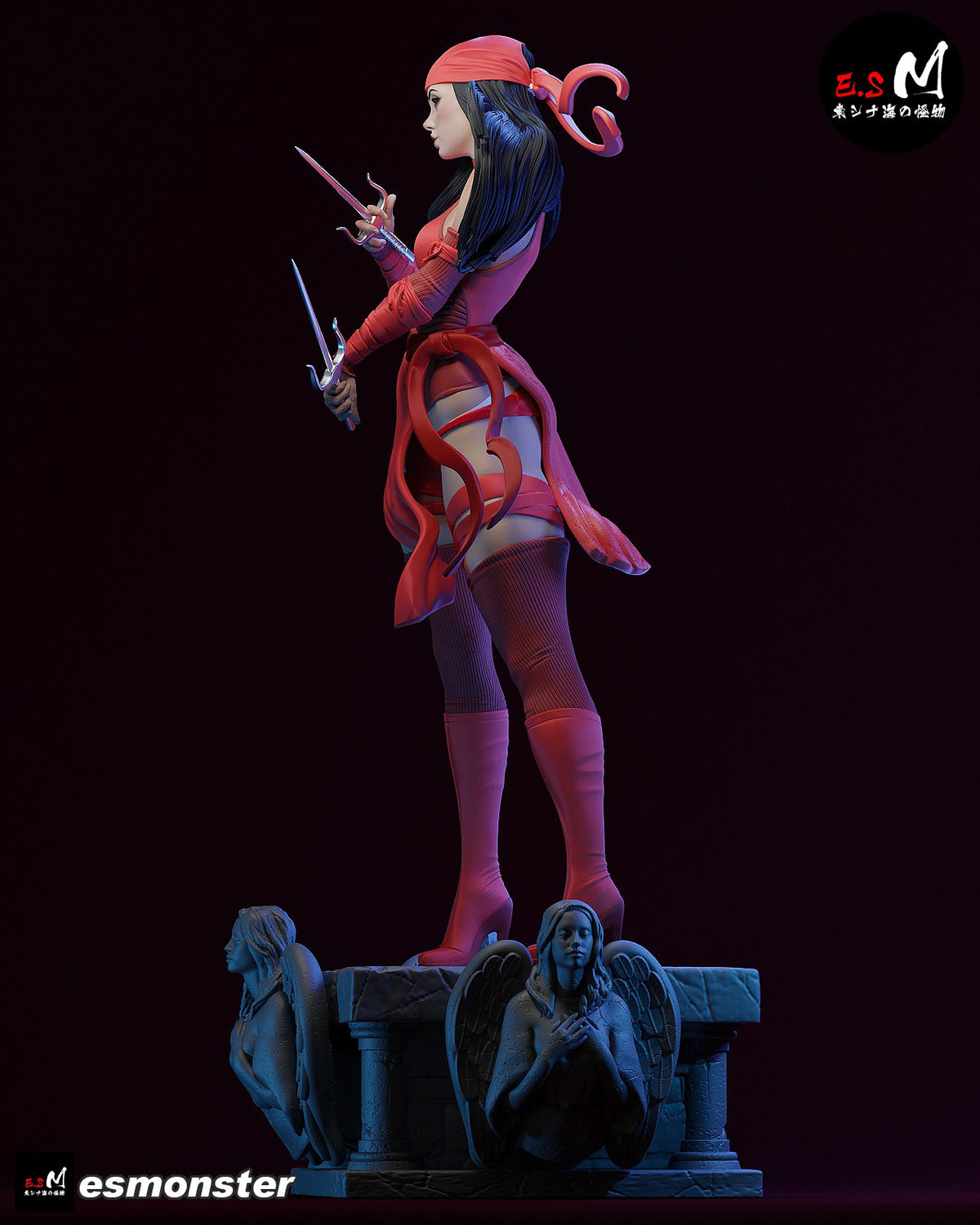 Elektra resin figure