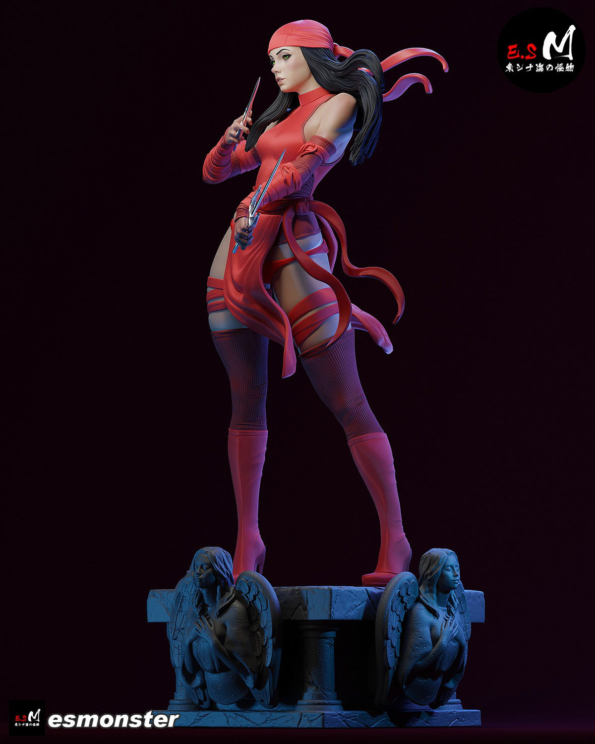 Elektra resin figure