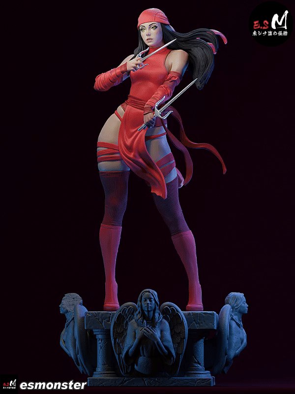 Elektra resin figure