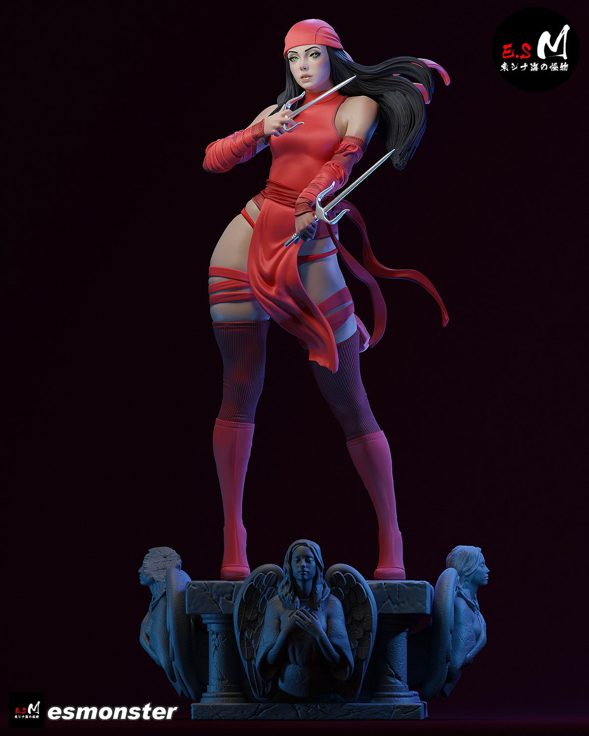 Elektra resin figure