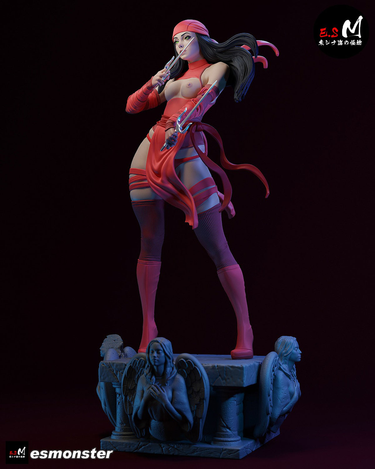 Elektra resin figure