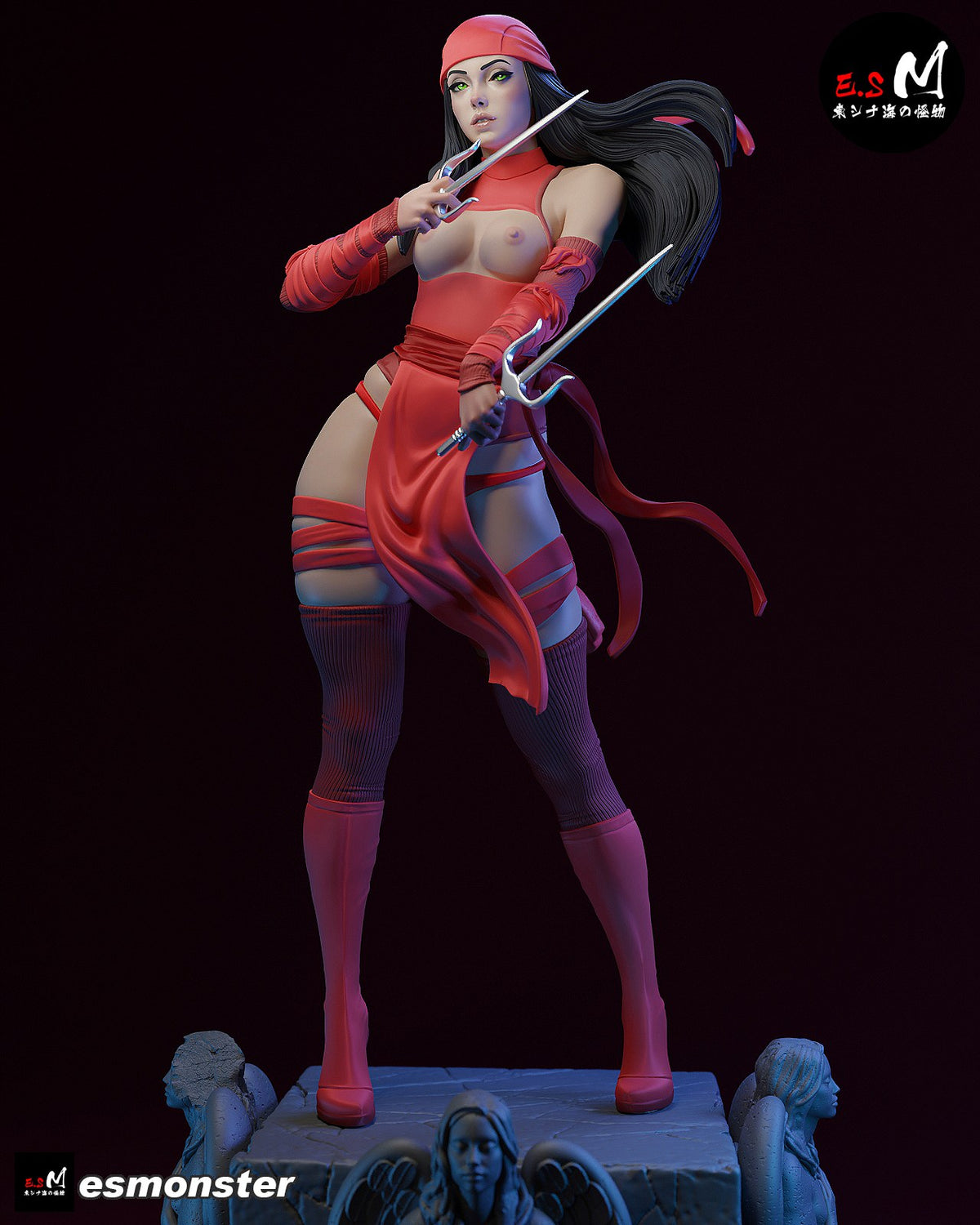 Elektra resin figure