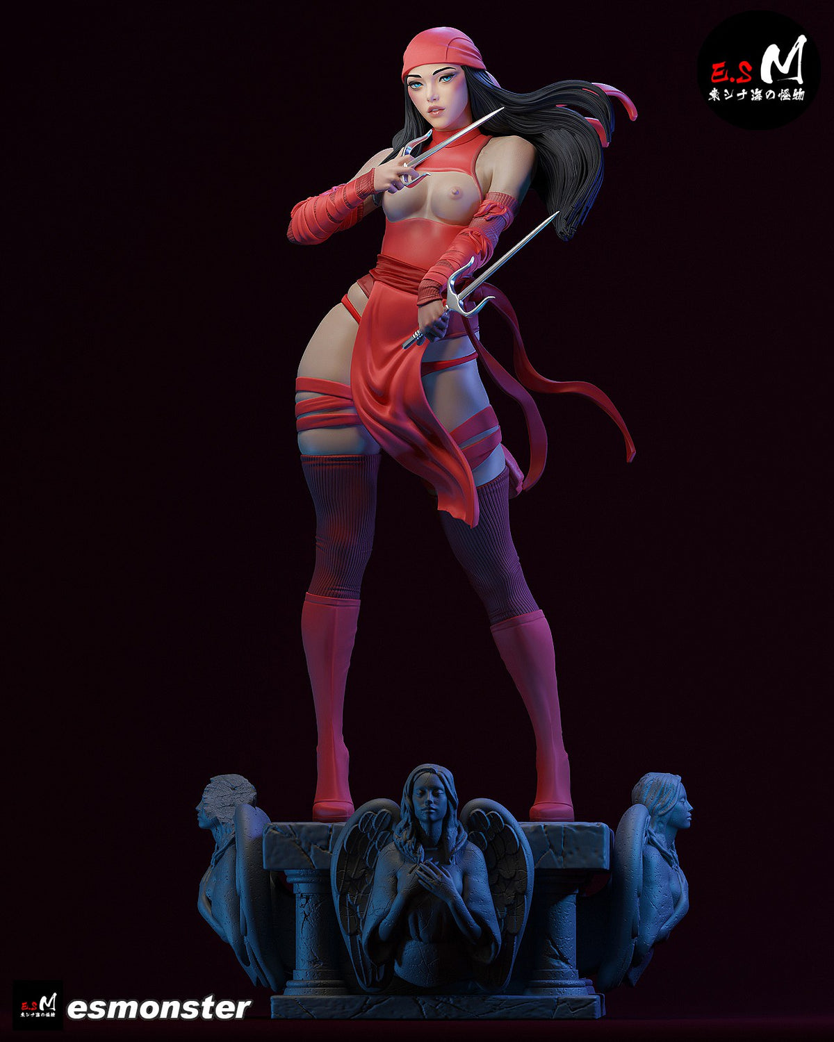 Elektra resin figure