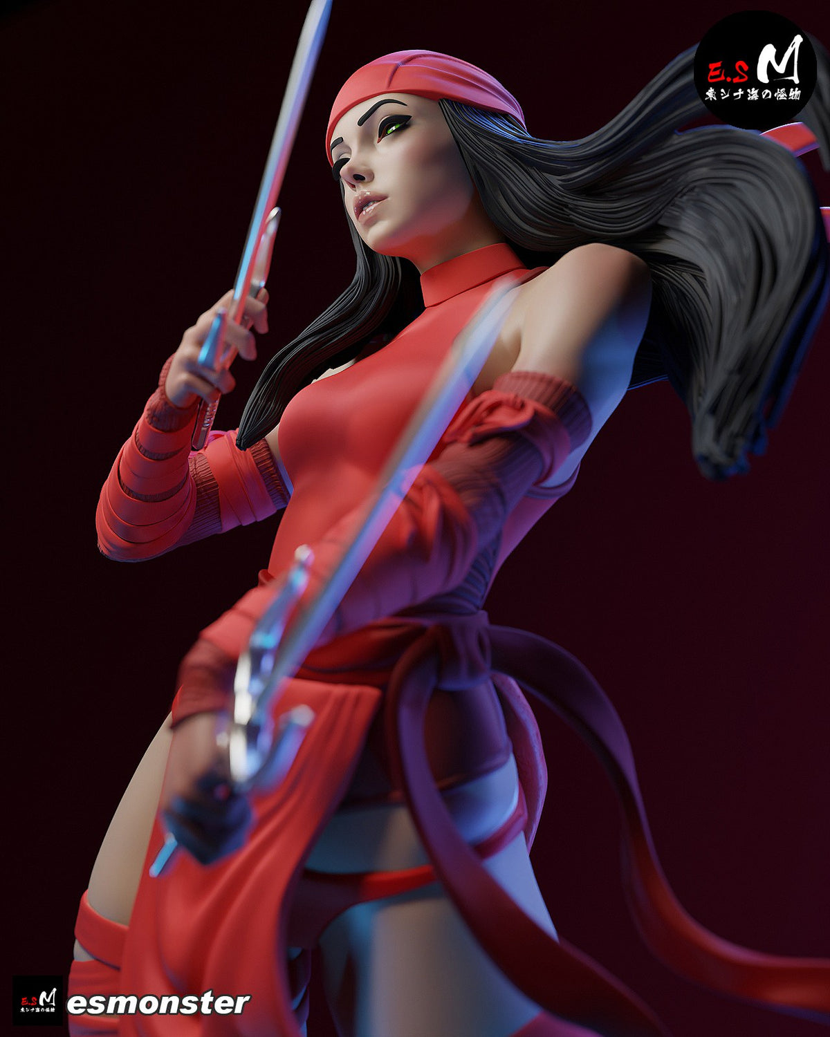Elektra resin figure