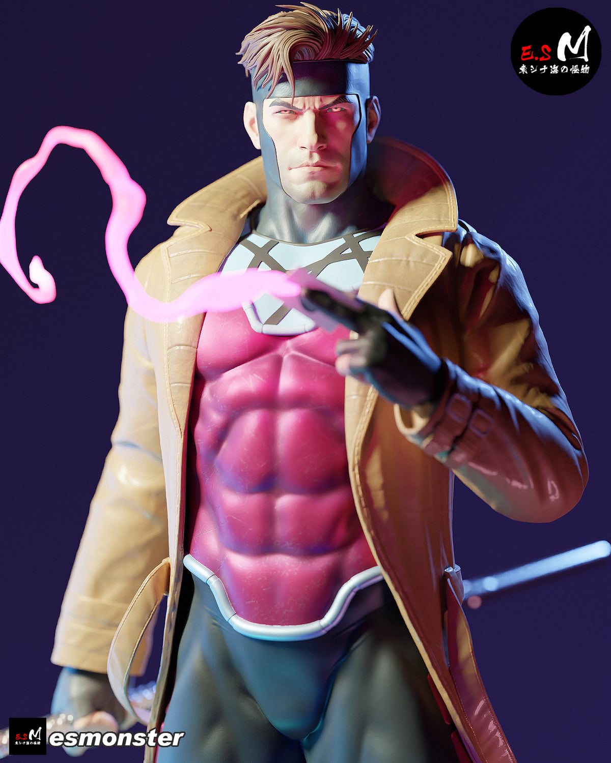 Gambit resin figure