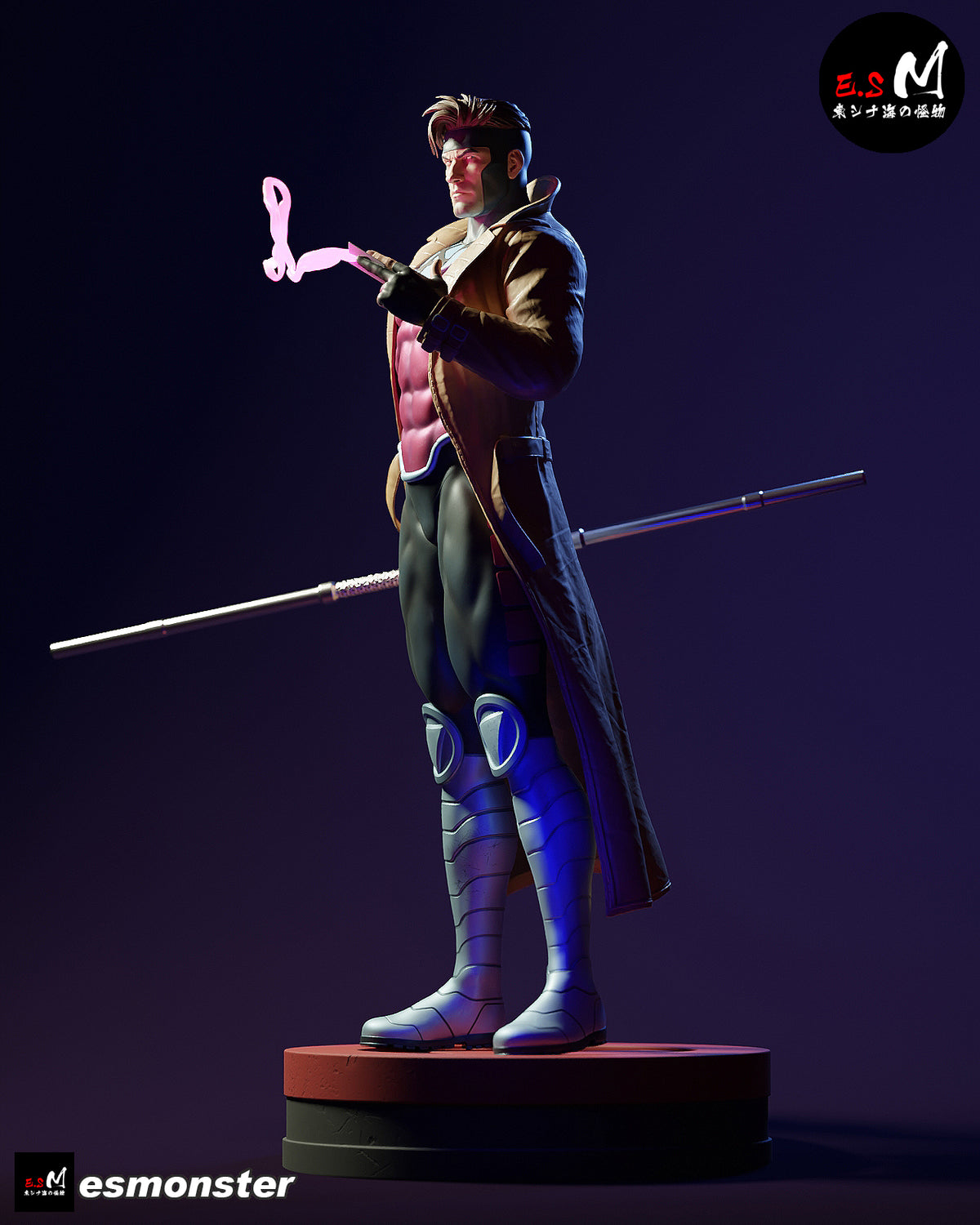 Gambit resin figure