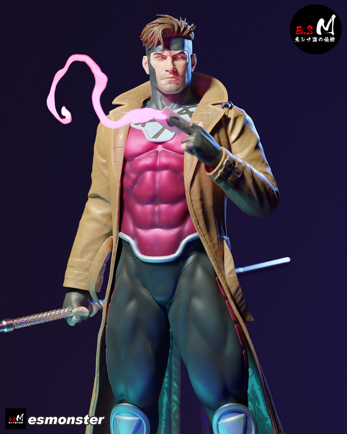 Gambit resin figure
