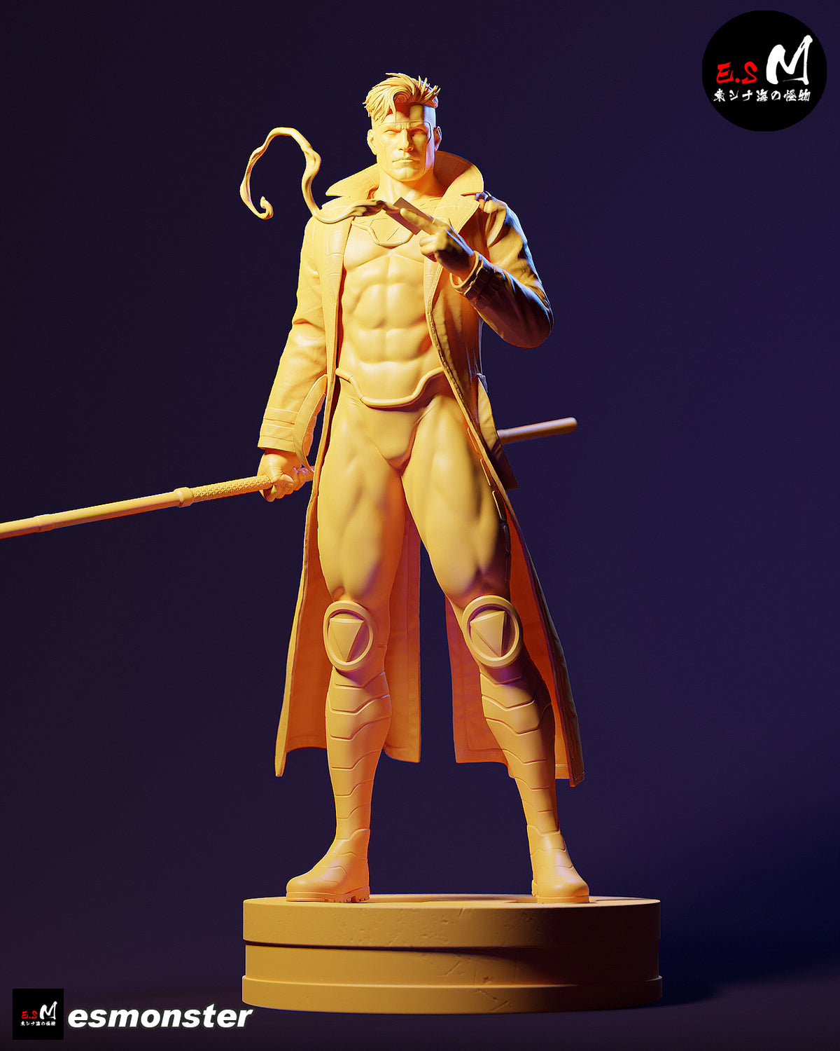 Gambit resin figure