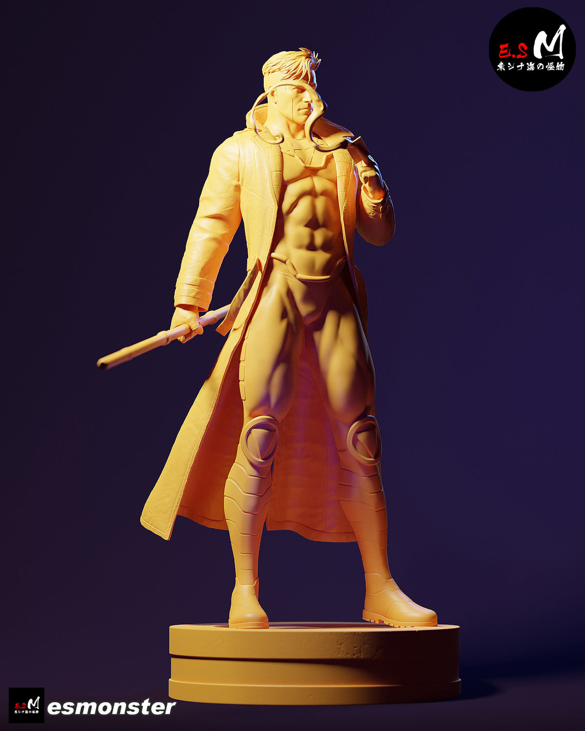 Gambit resin figure