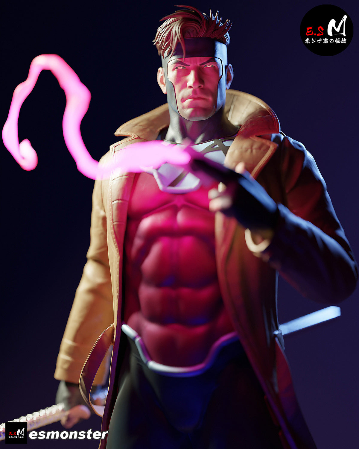 Gambit resin figure
